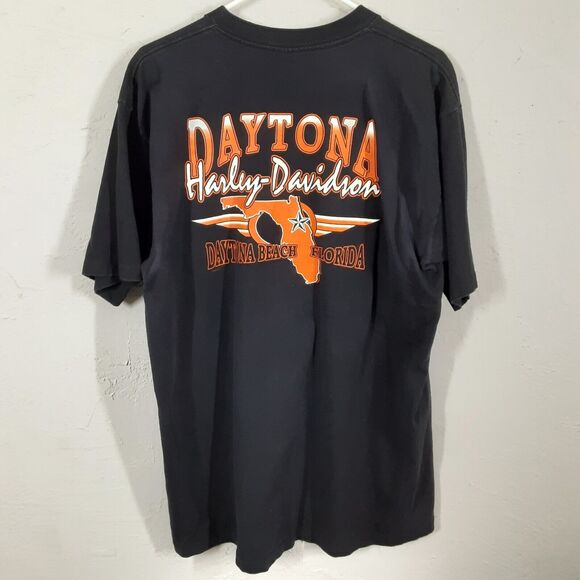 Harley Davidson 1996 Daytona Beach Bike Week Single Stitch T-Shirt XL USA Tee - Picture 7 of 10